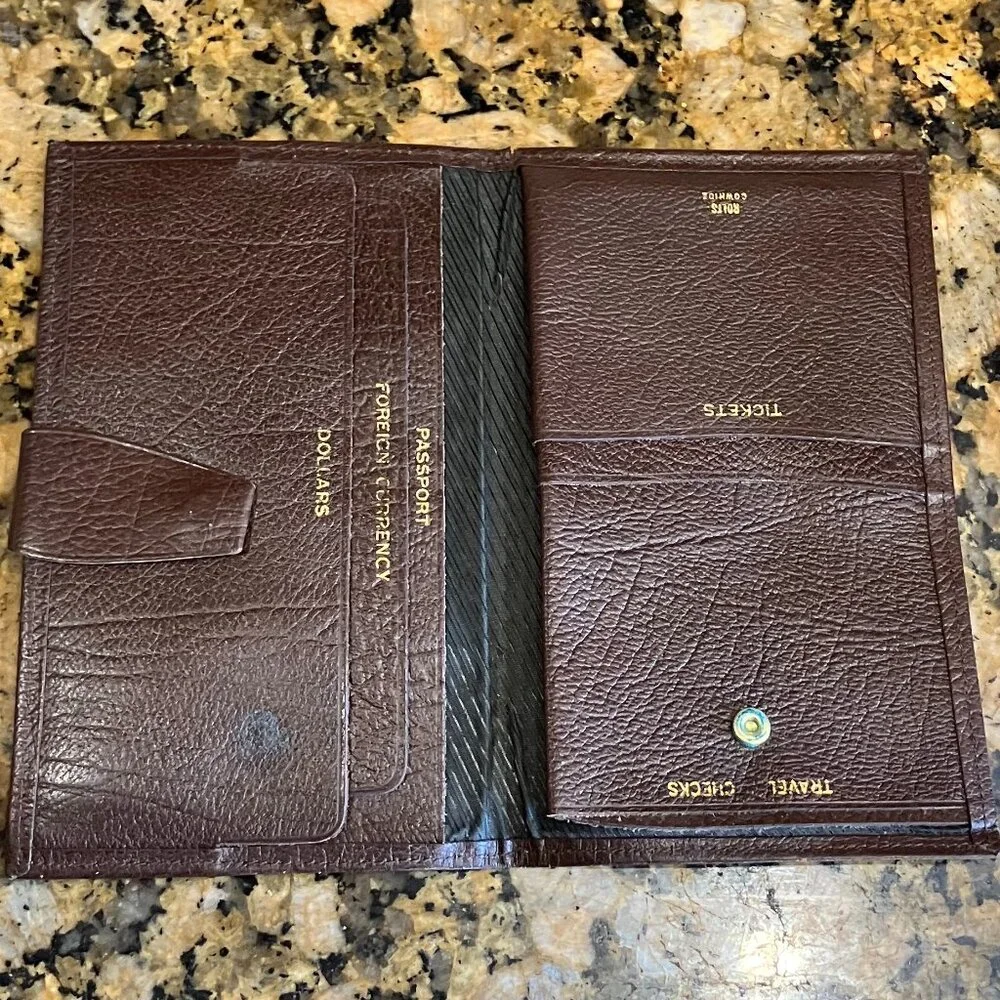 Rolfs Vintage Leather Passport Travel Holder